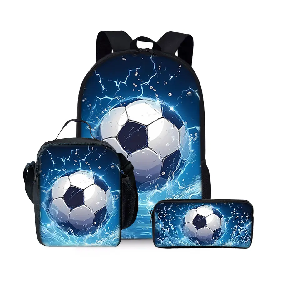 Football Pattern Three Piece Set Backpacks for Boy and Girls Best Gifts 3D Cartoon School Backpack for Children
Football Pattern Three Piece Set Backpacks for Boy and Girls Best Gifts 3D Cartoon School Backpack for Children
