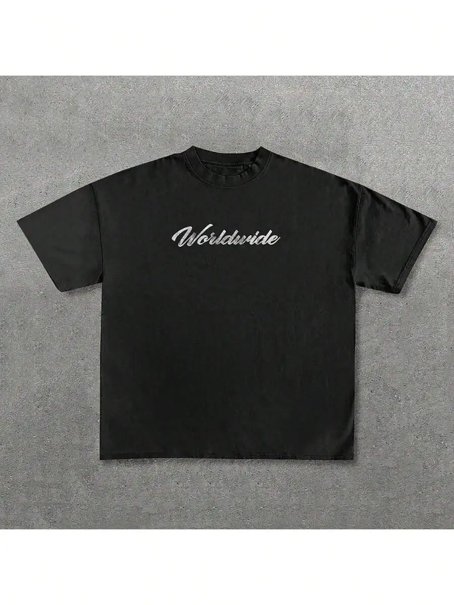 Worldwide Graphic Print Mens Cotton Crew Neck Short Sleeve T-Shirt Casual Loose Fit
Worldwide Graphic Print Mens Cotton Crew Neck Short Sleeve T-Shirt Casual Loose Fit