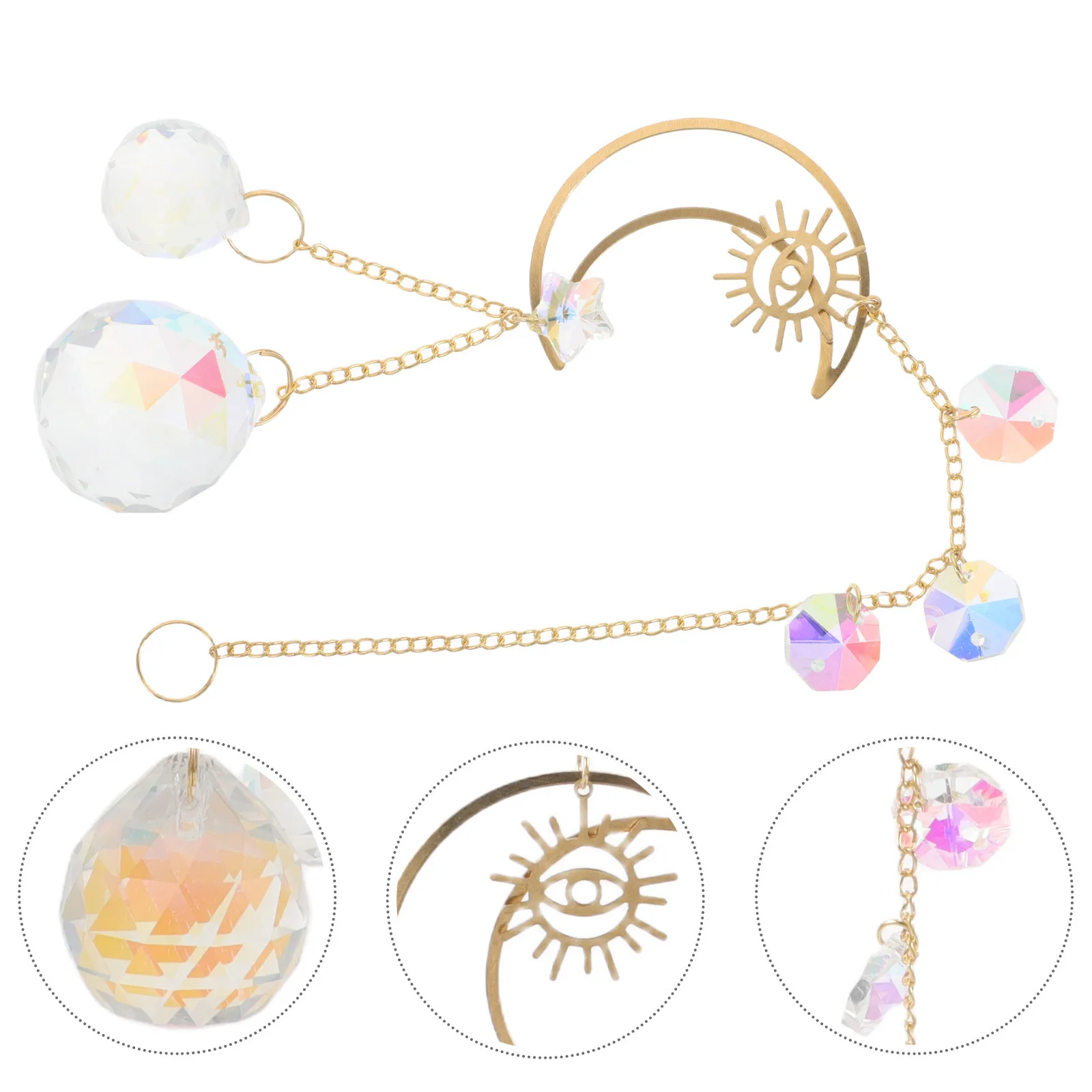 Crystal Moon Suncatcher Indoor Window Decor Pendant Elegant Design Sparkling Crystal Home Garden Balcony Hanging Ornament
Crystal Moon Suncatcher Indoor Window Decor Pendant Elegant Design Sparkling Crystal Home Garden Balcony Hanging Ornament