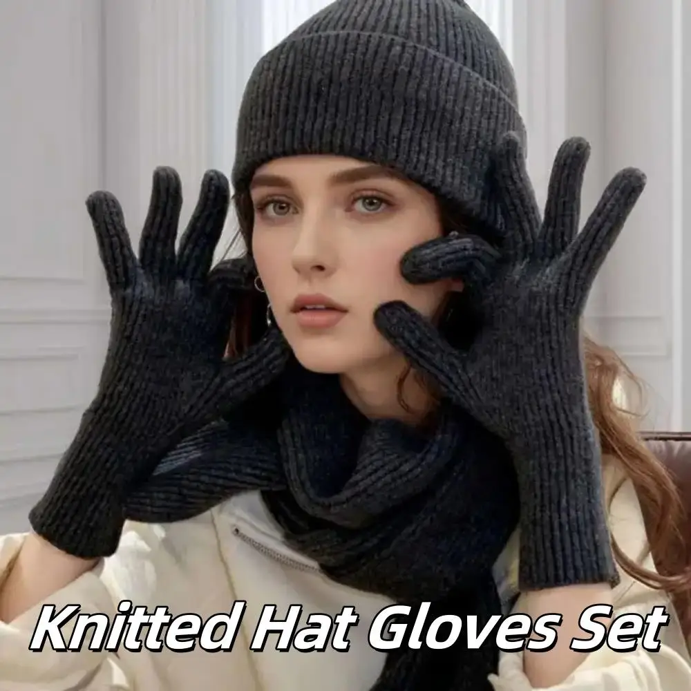 Unisex Solid Beanie Autumn Winter Wool Blends Soft Warm Knitted Cap Gloves Set Men Women SkullCap Hats Ski Caps Cycling Gloves 
Unisex Solid Beanie Autumn Winter Wool Blends Soft Warm Knitted Cap Gloves Set Men Women SkullCap Hats Ski Caps Cycling Gloves