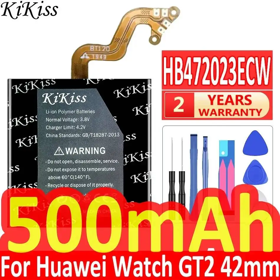 Watch Battery 500mAh High Compatibility HB472023ECW High Capacity For Huawei Watch GT2 GT 2 42mm
Watch Battery 500mAh High Compatibility HB472023ECW High Capacity For Huawei Watch GT2 GT 2 42mm