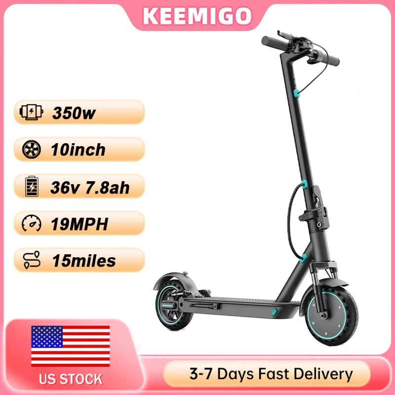 350W Motor Folding Electric Scooter For Adults 36V7.8AH Battery Rang 8.5'' Solid Tire 15MPH 15Miles Long Range APP Control Steel
350W Motor Folding Electric Scooter For Adults 36V7.8AH Battery Rang 8.5'' Solid Tire 15MPH 15Miles Long Range APP Control Steel