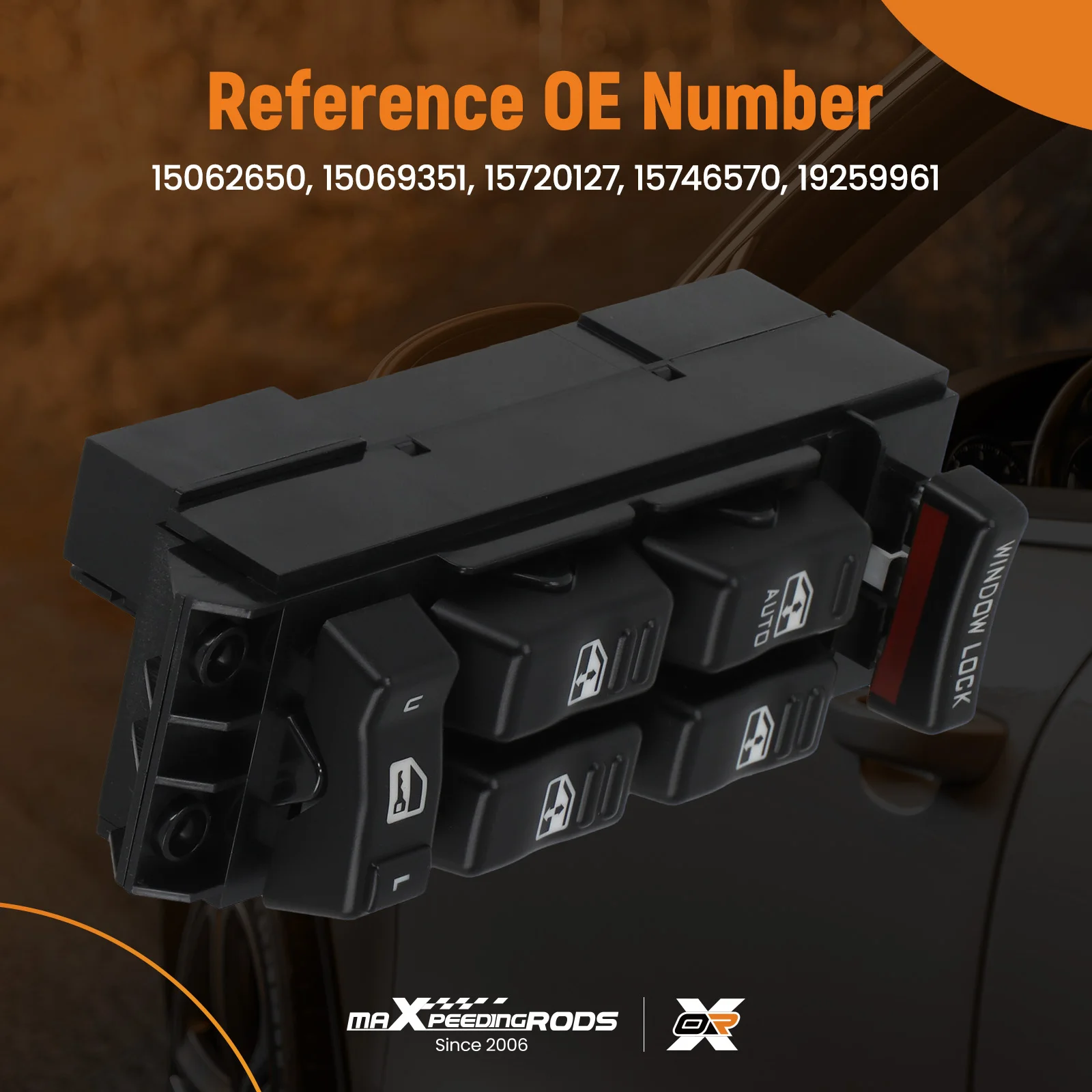 Главный переключатель стеклоподъемников для Chevrolet Tahoe, Suburban, GMC Yukon 2000-2002, номер детали 15062650
Главный переключатель стеклоподъемников для Chevrolet Tahoe, Suburban, GMC Yukon 2000-2002, номер детали 15062650