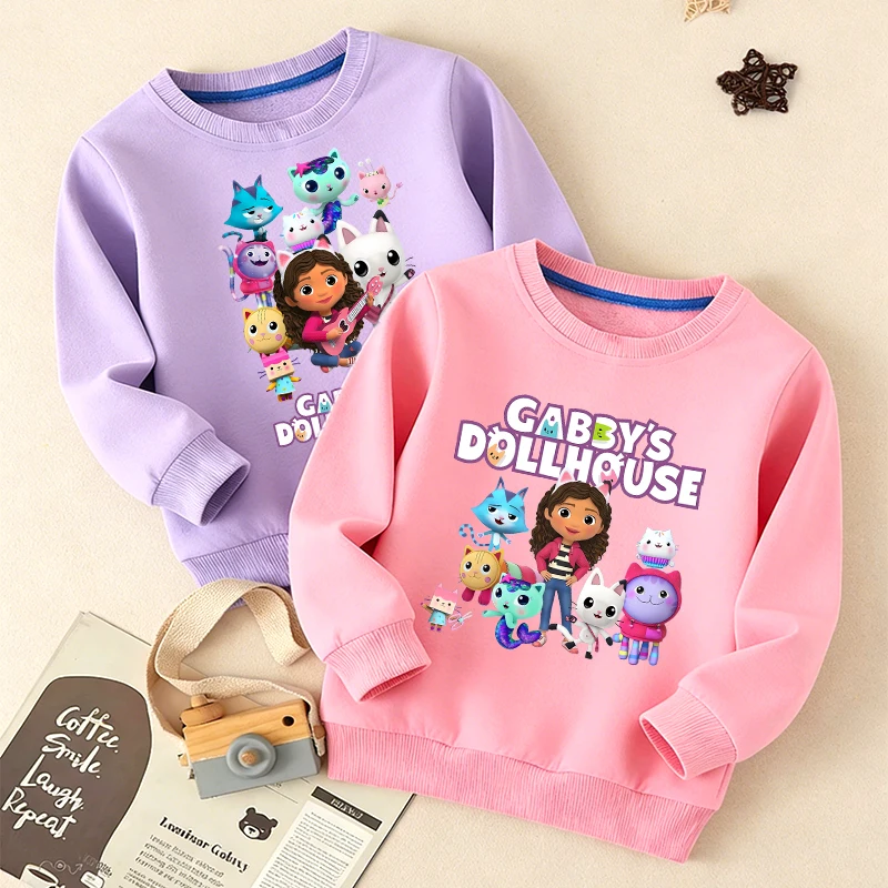 Тонкий пуловер Gabbys Dollhouse для девочек, весенняя толстовка с аниме-принтом, повседневная одежда, милые детские топы с длинными рукавами и капюшоном
Тонкий пуловер Gabbys Dollhouse для девочек, весенняя толстовка с аниме-принтом, повседневная одежда, милые детские топы с длинными рукавами и капюшоном