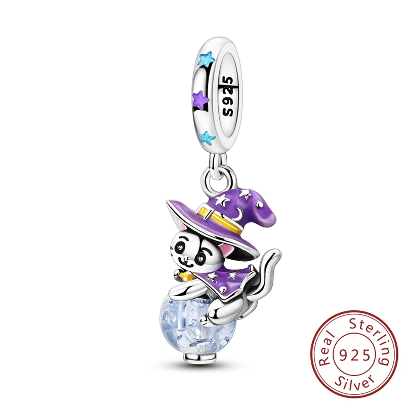 Hot Sale 100% 925 Sterling Silver Luminous Magic Cat Dangle Charm Fits Bracelet & Necklace For DIY Kids Birthday Jewelry Gifts
Hot Sale 100% 925 Sterling Silver Luminous Magic Cat Dangle Charm Fits Bracelet & Necklace For DIY Kids Birthday Jewelry Gifts