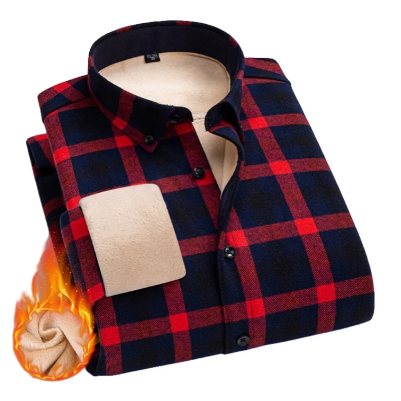 2025 Autumn and Winter New Men's Classic Fashion Wild Plaid Long-Sleeved Shirt Men's Plus Velvet Thick Warm High-Quality Shirt
2025 Autumn and Winter New Men's Classic Fashion Wild Plaid Long-Sleeved Shirt Men's Plus Velvet Thick Warm High-Quality Shirt