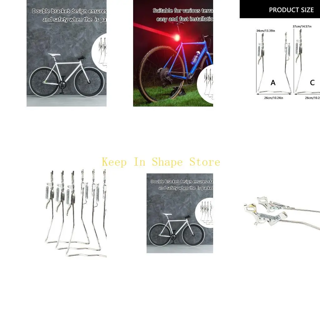 U1JC Double Stand Bicycles Kickstand Adjustable Bike Stand Center Mount Bike Nonslip
U1JC Double Stand Bicycles Kickstand Adjustable Bike Stand Center Mount Bike Nonslip