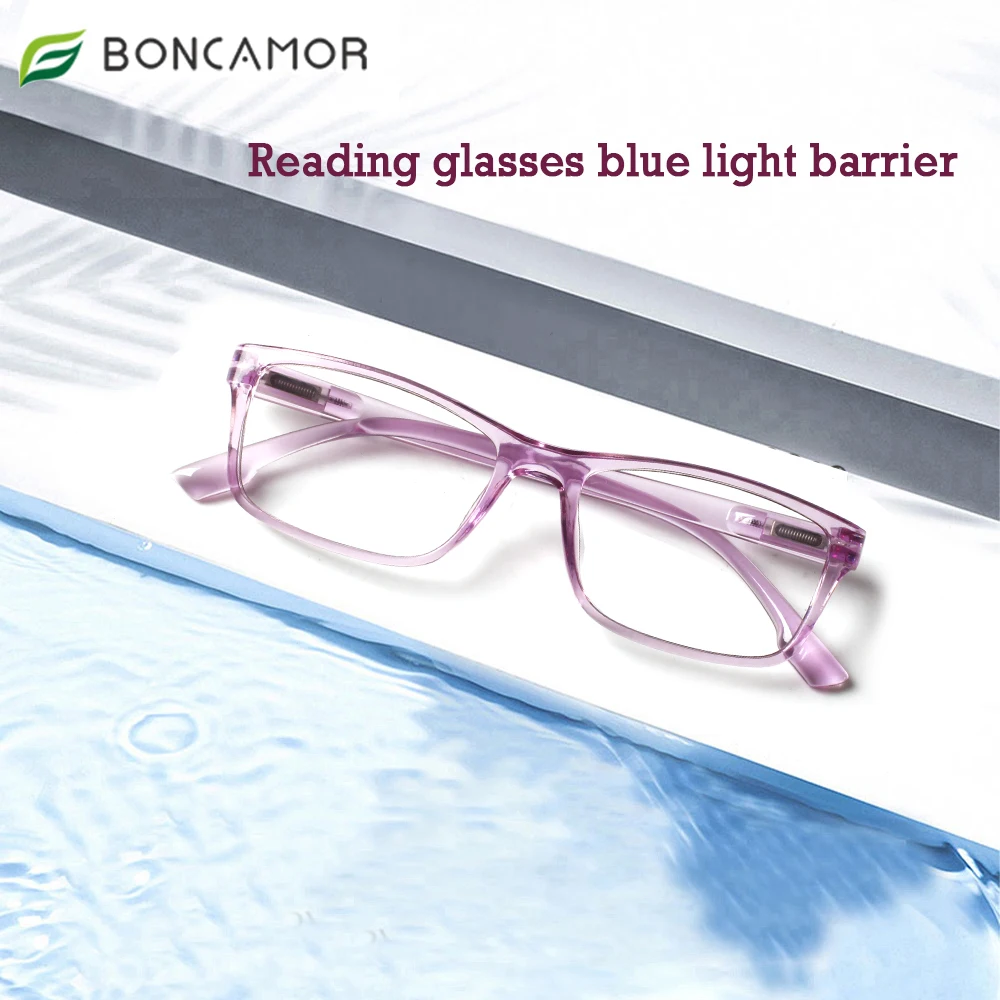 Boncamor Presbyopia Glasses for Men and Women Fashion Blue Light Blocking Portable Spring Hinge Reading Glasses
Boncamor Presbyopia Glasses for Men and Women Fashion Blue Light Blocking Portable Spring Hinge Reading Glasses