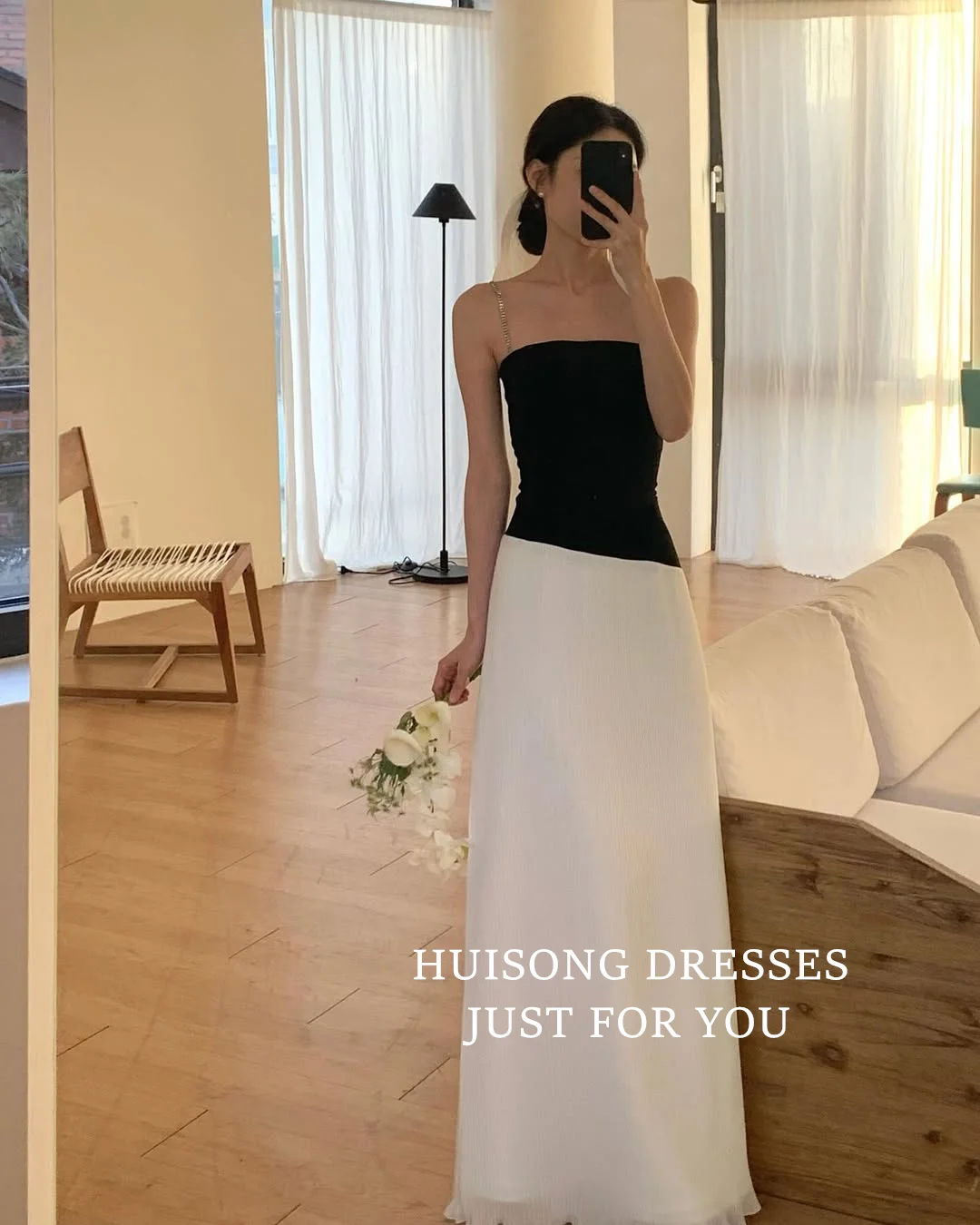 HUISONG Customized White and Black Satin Korean Wedding Dress 이브닝드레스 Reception Bridal Dress Korea Wedding Photo Shoot Gown
HUISONG Customized White and Black Satin Korean Wedding Dress 이브닝드레스 Reception Bridal Dress Korea Wedding Photo Shoot Gown