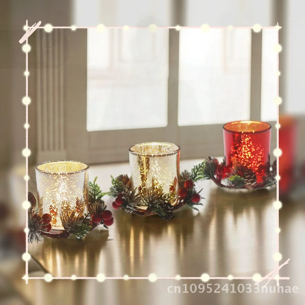 Romantic Glass Candle Holder Christmas Decoration Wreath European & American Best-Selling Wedding Cross-Border Fragrance Cup
Romantic Glass Candle Holder Christmas Decoration Wreath European & American Best-Selling Wedding Cross-Border Fragrance Cup