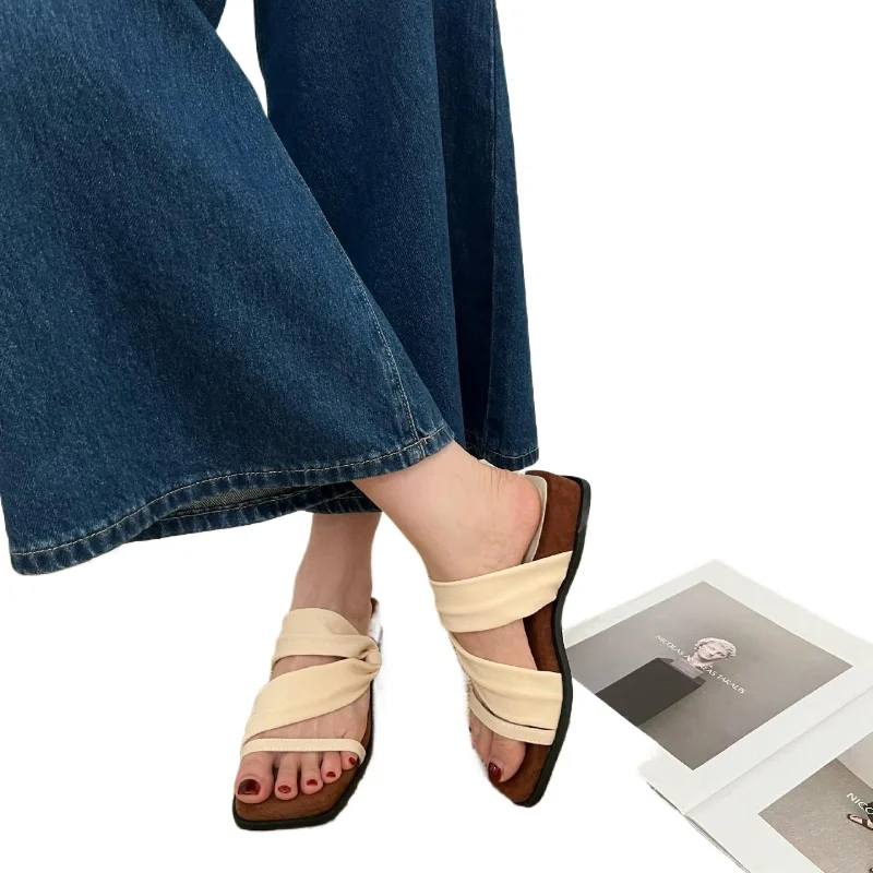 2026 New Summer Fashion French Slippers for Women's High-heeled Sandals Womens Outdoor Wear Wedge Heel Slippers for Women 35-40
2026 New Summer Fashion French Slippers for Women's High-heeled Sandals Womens Outdoor Wear Wedge Heel Slippers for Women 35-40