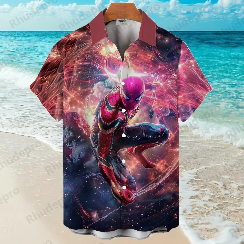 Disney 2025 Spider-Man Men's Lapel Superhero Single-Breasted Shirt Hawaiian Shirt Cartoon Casual Trendy Versatile Top
Disney 2025 Spider-Man Men's Lapel Superhero Single-Breasted Shirt Hawaiian Shirt Cartoon Casual Trendy Versatile Top