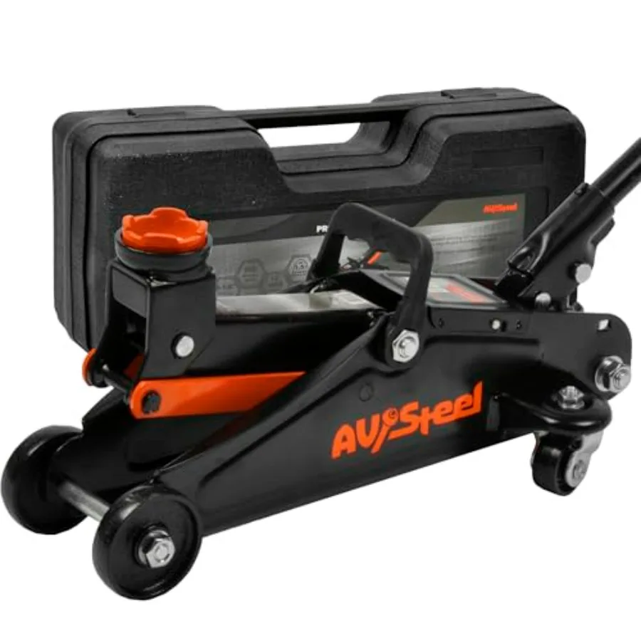 1.5 Ton Hydraulic Trolley Jack with Solid Storage Case for Car Single Piston Pump Portable Floor Jack with Lifting Range 5-1/8'
1.5 Ton Hydraulic Trolley Jack with Solid Storage Case for Car Single Piston Pump Portable Floor Jack with Lifting Range 5-1/8'