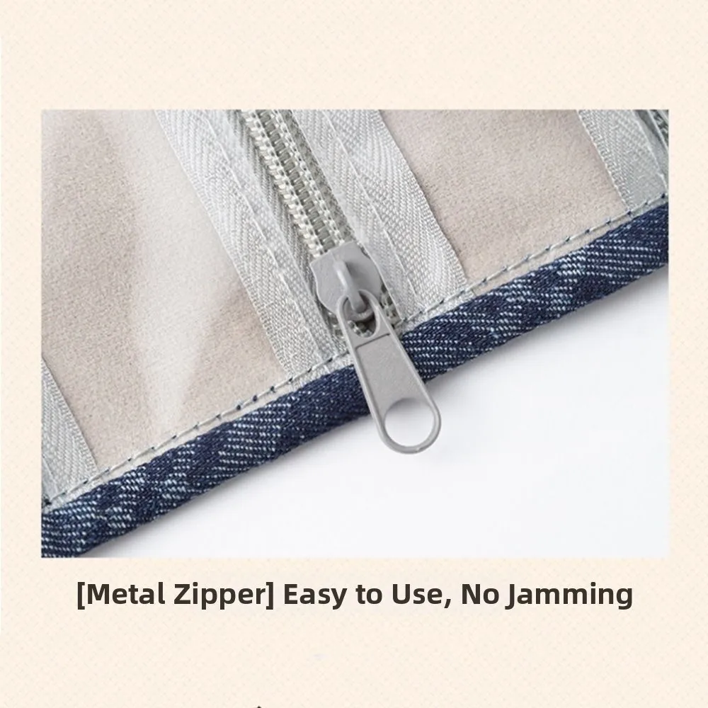 9/18 Grids Jewelry Display Bag Portable Durable Bangle Protective Bag Delicate Roll Up Necklaces Storage Pouch Casual Storage
9/18 Grids Jewelry Display Bag Portable Durable Bangle Protective Bag Delicate Roll Up Necklaces Storage Pouch Casual Storage