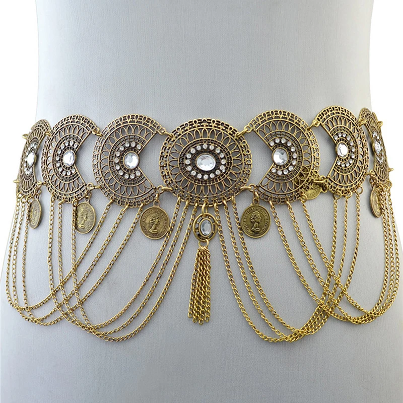 Sexy Hollow Out Waist Chains Crystal Indian Yoga Belly Belt Chains Gypsy Women Retro Tassel Coins Pendant Waist Belt
Sexy Hollow Out Waist Chains Crystal Indian Yoga Belly Belt Chains Gypsy Women Retro Tassel Coins Pendant Waist Belt