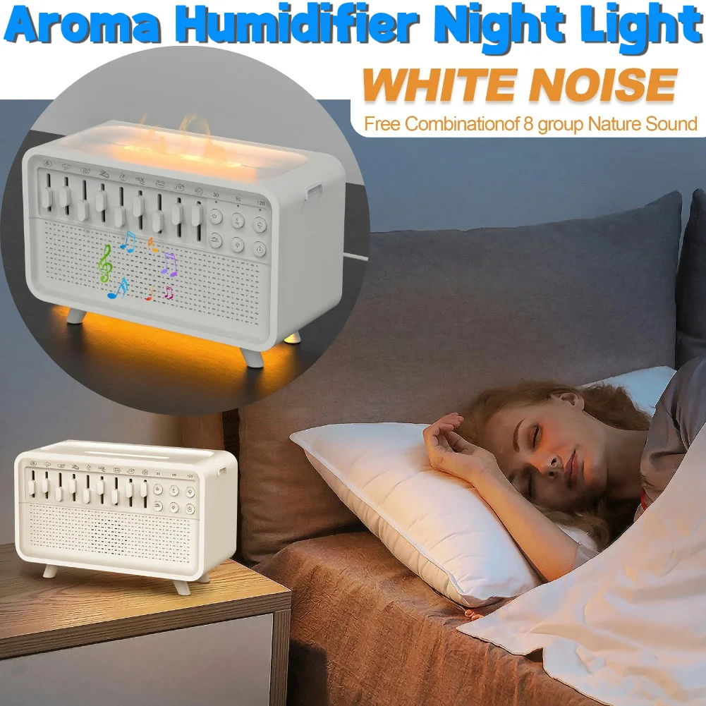 Aroma Humidifier Night Light LED Sleep Sound Machine with 8 Nature Sounds Portable BT Speaker Timer Essential Oils Humidifier
Aroma Humidifier Night Light LED Sleep Sound Machine with 8 Nature Sounds Portable BT Speaker Timer Essential Oils Humidifier