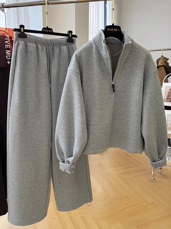 Large Size Couple's Casual Sportswear Set Fleece Lined Drawstring Hoodie And Pants Autumn Winter Two Piece Set Men's Women's
Large Size Couple's Casual Sportswear Set Fleece Lined Drawstring Hoodie And Pants Autumn Winter Two Piece Set Men's Women's