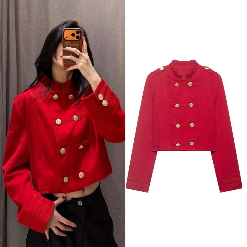 Women's Fited Button-UP Jacket New 2026 Spring Vintage Long Sleeve O-Neck Women Coats Fashion Outwear Female Tops
Women's Fited Button-UP Jacket New 2026 Spring Vintage Long Sleeve O-Neck Women Coats Fashion Outwear Female Tops