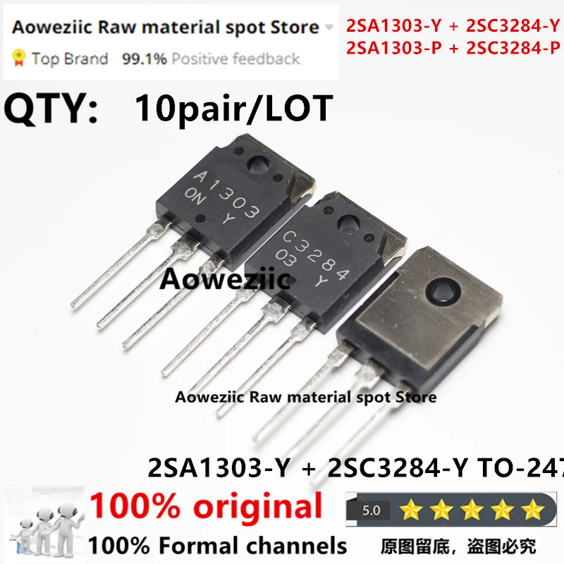 Aoweziic 2020+100% New Imported Original 2SA1303 2SC3284 A1303 C3284 2SA1303-Y 2SC3284-Y 2SA1303-P 2SC3284-P TO-247 Amplifier
Aoweziic 2020+100% New Imported Original 2SA1303 2SC3284 A1303 C3284 2SA1303-Y 2SC3284-Y 2SA1303-P 2SC3284-P TO-247 Amplifier