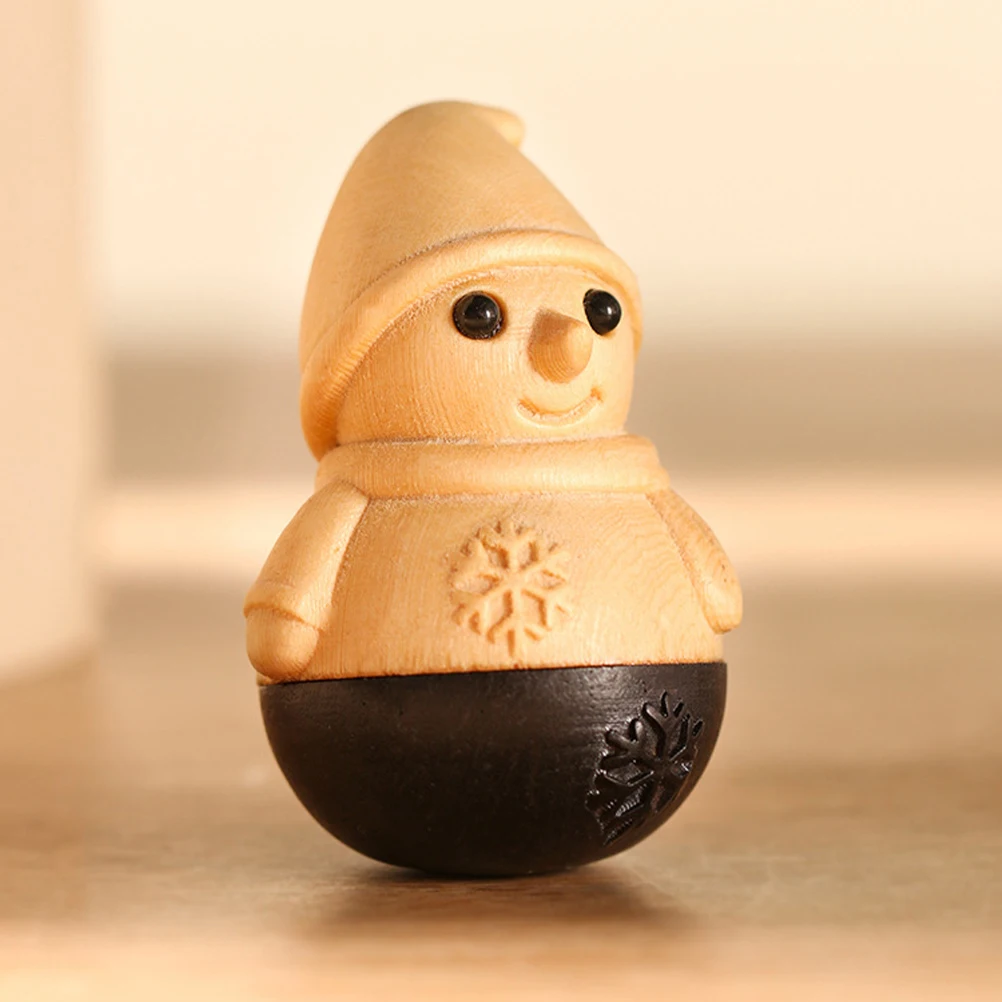Adorable Christmas Snowman Ornament Desktop Decor Festive Holiday Home Table Plaything Lovely Creative Wood Tumbler Gift Snowman
Adorable Christmas Snowman Ornament Desktop Decor Festive Holiday Home Table Plaything Lovely Creative Wood Tumbler Gift Snowman