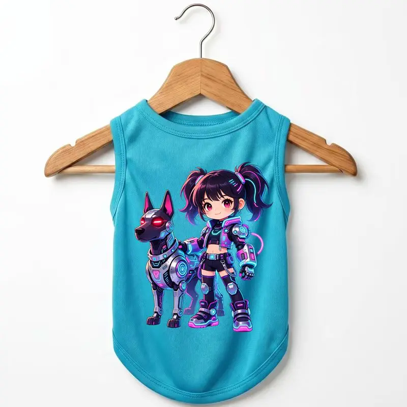 Cyberpunk Dog Vest, Cool Summer Tank, Non-Cotton Breathable Puppy Clothes, Anime Style
Cyberpunk Dog Vest, Cool Summer Tank, Non-Cotton Breathable Puppy Clothes, Anime Style