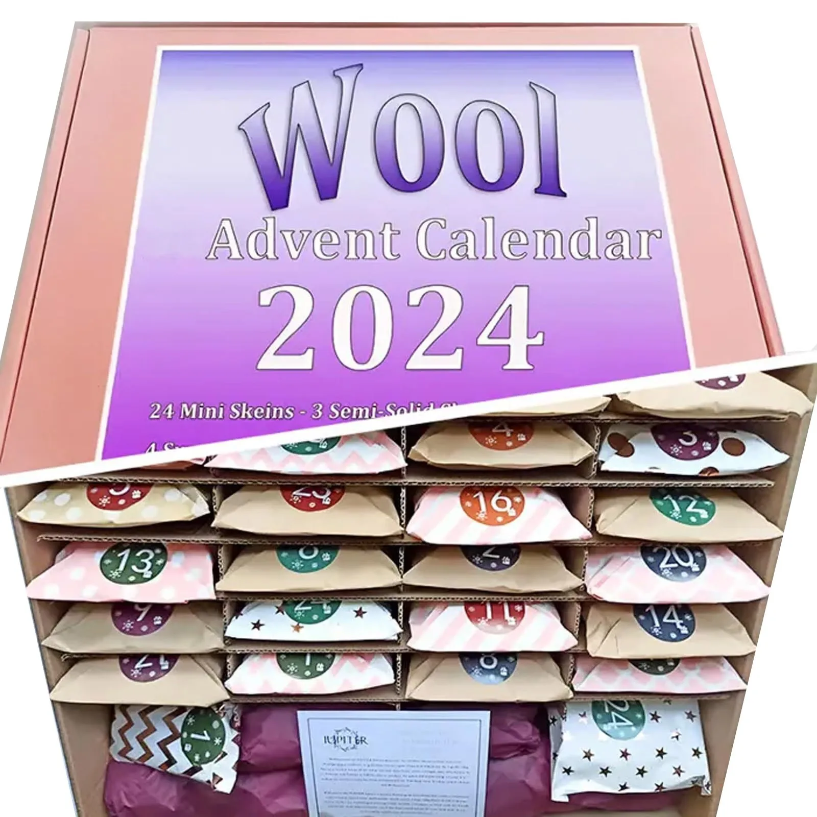 Christmas Wool Yarn Advent Calendar 2024, Crochet Advent Calendar, Yule & Yarn Advent Calendar 2024, Stitch Marker Cale
Christmas Wool Yarn Advent Calendar 2024, Crochet Advent Calendar, Yule & Yarn Advent Calendar 2024, Stitch Marker Cale