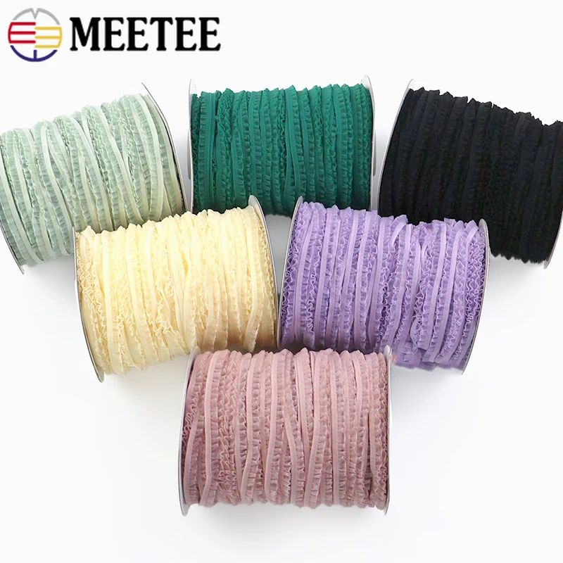 10/20Meters 6mm Gathered Elastic Band Lace Trim for Bows Dress Decorative Rubber Bands Underwear Bra Stretch Tape Accessories
10/20Meters 6mm Gathered Elastic Band Lace Trim for Bows Dress Decorative Rubber Bands Underwear Bra Stretch Tape Accessories