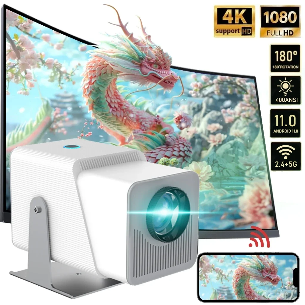 Portable Mini Projector HT21 Projector Upgrade 4K Android 11 WiFi 6 BT 5.0 Allwinner H713 Home Projector HT21 MINI NEW
Portable Mini Projector HT21 Projector Upgrade 4K Android 11 WiFi 6 BT 5.0 Allwinner H713 Home Projector HT21 MINI NEW
