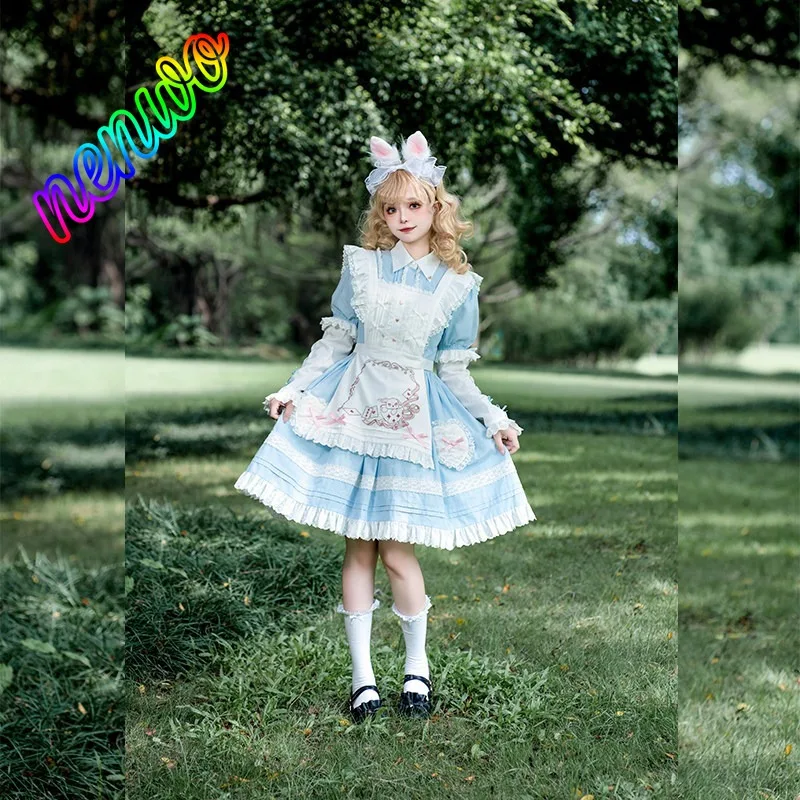 Японское платье в стиле Лолита для девочек, однотонное, милое, повседневное, с длинными рукавами, для чаепития, комплект
Японское платье в стиле Лолита для девочек, однотонное, милое, повседневное, с длинными рукавами, для чаепития, комплект