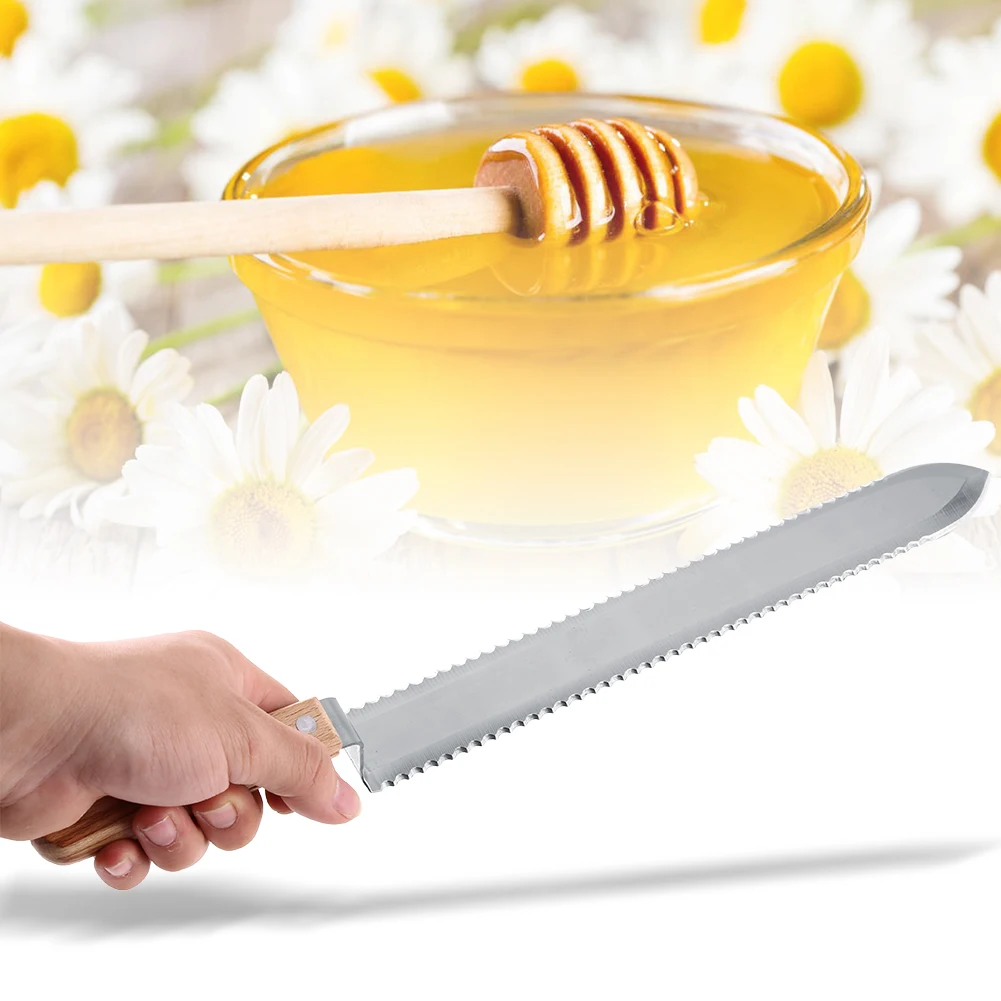 280mm Serrated Blade Beekeeping Tool Uncapping Knife Extractor Scraping Honey DIY Extractor Scraping
280mm Serrated Blade Beekeeping Tool Uncapping Knife Extractor Scraping Honey DIY Extractor Scraping