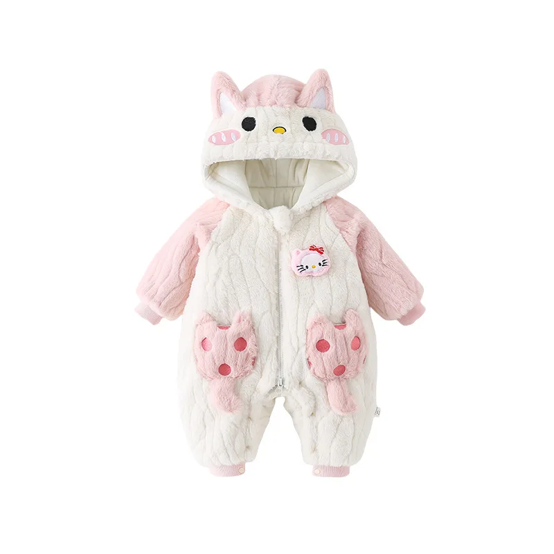 MINISO Cartoon Cat Winter Baby Jumpsuit Cotton Thickened Warm Infant Climbing Outfit Cotton Kawaii Baby Bodysuit Wear 0-1 Years
MINISO Cartoon Cat Winter Baby Jumpsuit Cotton Thickened Warm Infant Climbing Outfit Cotton Kawaii Baby Bodysuit Wear 0-1 Years