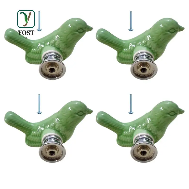 YOST-4Pack, зеленые милые птицы, дверные ручки шкафа, ручки ящика, винтажная ручка для шкафа
YOST-4Pack, зеленые милые птицы, дверные ручки шкафа, ручки ящика, винтажная ручка для шкафа