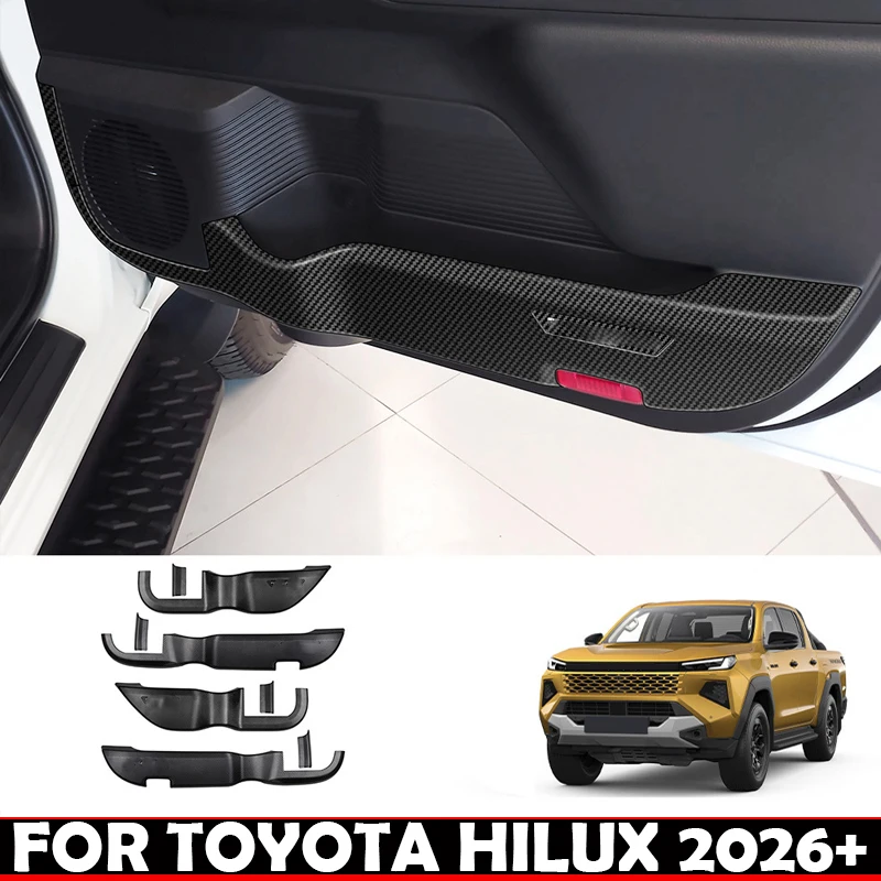 FOR TOYOTA HILUX TRAVO 2025 2026 Carbon Car Interior 4 Door Anti-Kick Mat Protector Pad Scratch Resistant Door Guard Accessories
FOR TOYOTA HILUX TRAVO 2025 2026 Carbon Car Interior 4 Door Anti-Kick Mat Protector Pad Scratch Resistant Door Guard Accessories