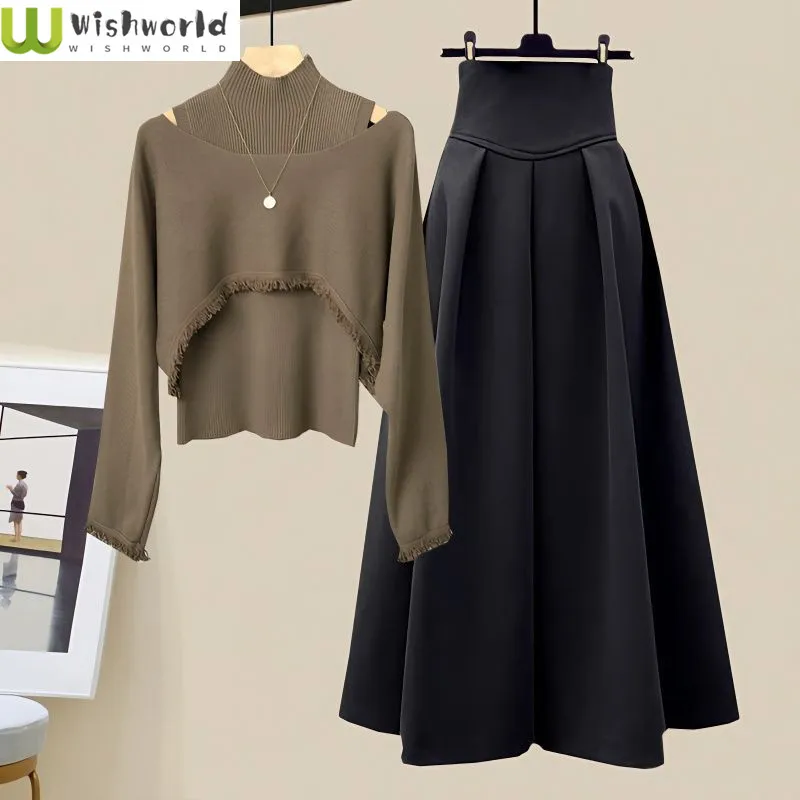 Spring and Autumn Season Set Women's 2024 New Korean Knitted Cover Up Slim Tank Top Versatile Half Skirt Three Piece Set
Spring and Autumn Season Set Women's 2024 New Korean Knitted Cover Up Slim Tank Top Versatile Half Skirt Three Piece Set