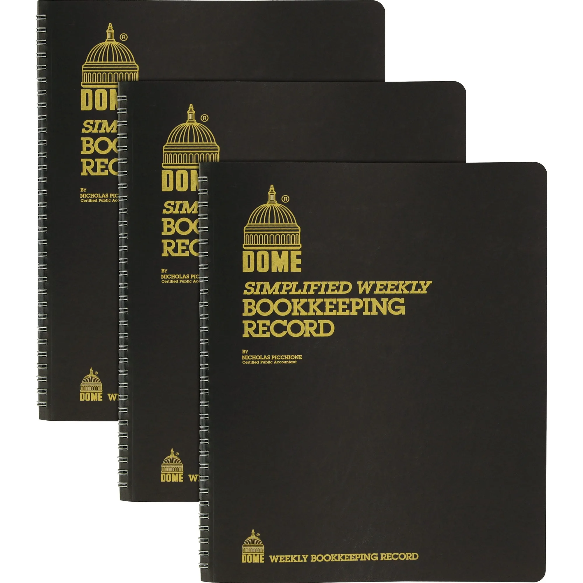 Dome Bookkeeping Record Book - 128 Sheet(s) - Wire Bound - 8.75' X 11.25' Sheet Size - Brown Cover - Recycled - 3 / Bundle
Dome Bookkeeping Record Book - 128 Sheet(s) - Wire Bound - 8.75' X 11.25' Sheet Size - Brown Cover - Recycled - 3 / Bundle