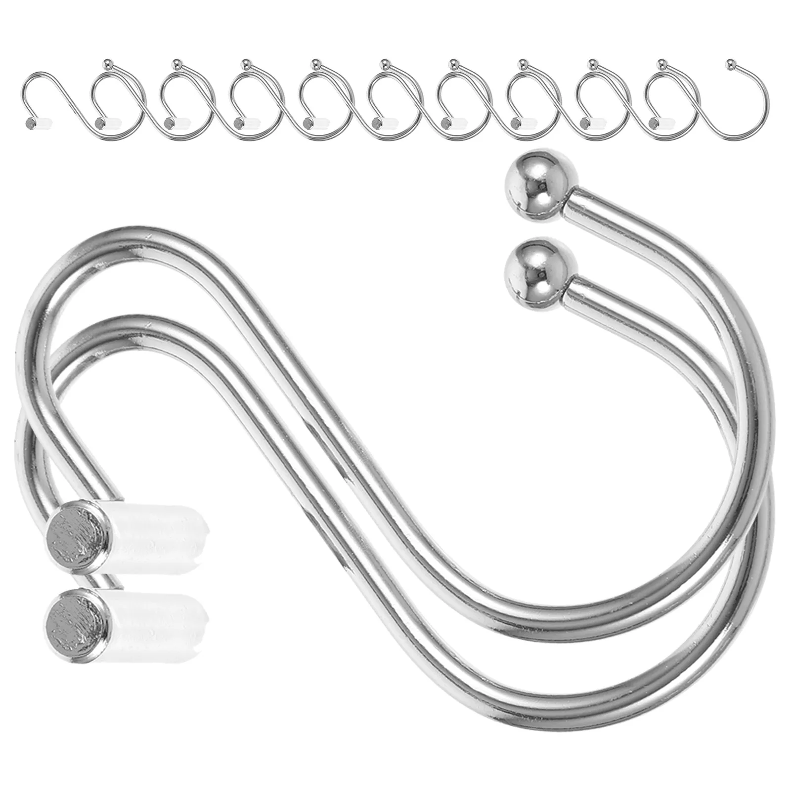 24pcs Shower Curtain Hooks Iron Rustproof Bathroom Hangers Easy Installation Curtains Tiebacks Drapes Holders
24pcs Shower Curtain Hooks Iron Rustproof Bathroom Hangers Easy Installation Curtains Tiebacks Drapes Holders