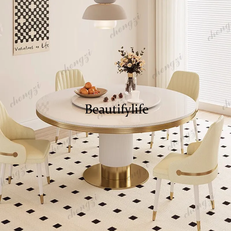 PPP Rotating Minimalist Dining Table Decor Kitchen Modern Lounges Restaurant Tables Round Console Muebles Para Hogar Furniture H
PPP Rotating Minimalist Dining Table Decor Kitchen Modern Lounges Restaurant Tables Round Console Muebles Para Hogar Furniture H