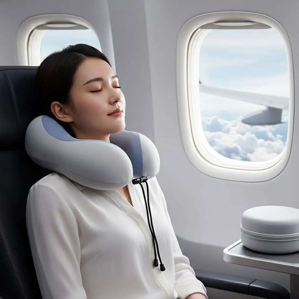 Portable Cooling Ice Silk Memory Foam U-Shaped Travel Pillow - Compressible Neck Support for Airplane & Office Nap
Portable Cooling Ice Silk Memory Foam U-Shaped Travel Pillow - Compressible Neck Support for Airplane & Office Nap