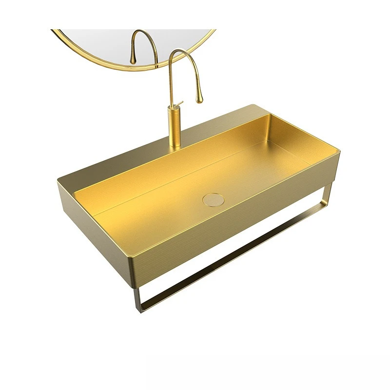 Stainless steel countertop basin wash basin square electroplating light luxury hotel homestay wash basin 
Stainless steel countertop basin wash basin square electroplating light luxury hotel homestay wash basin