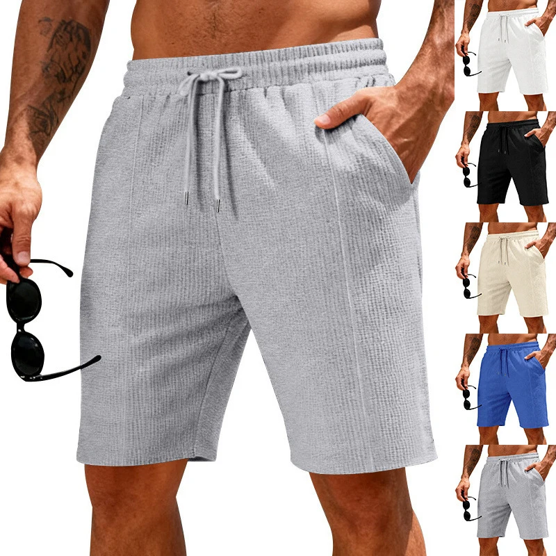 Men's American heavyweight waffle shorts, solid loose style, perfect for summer sports and daily wear
Men's American heavyweight waffle shorts, solid loose style, perfect for summer sports and daily wear
