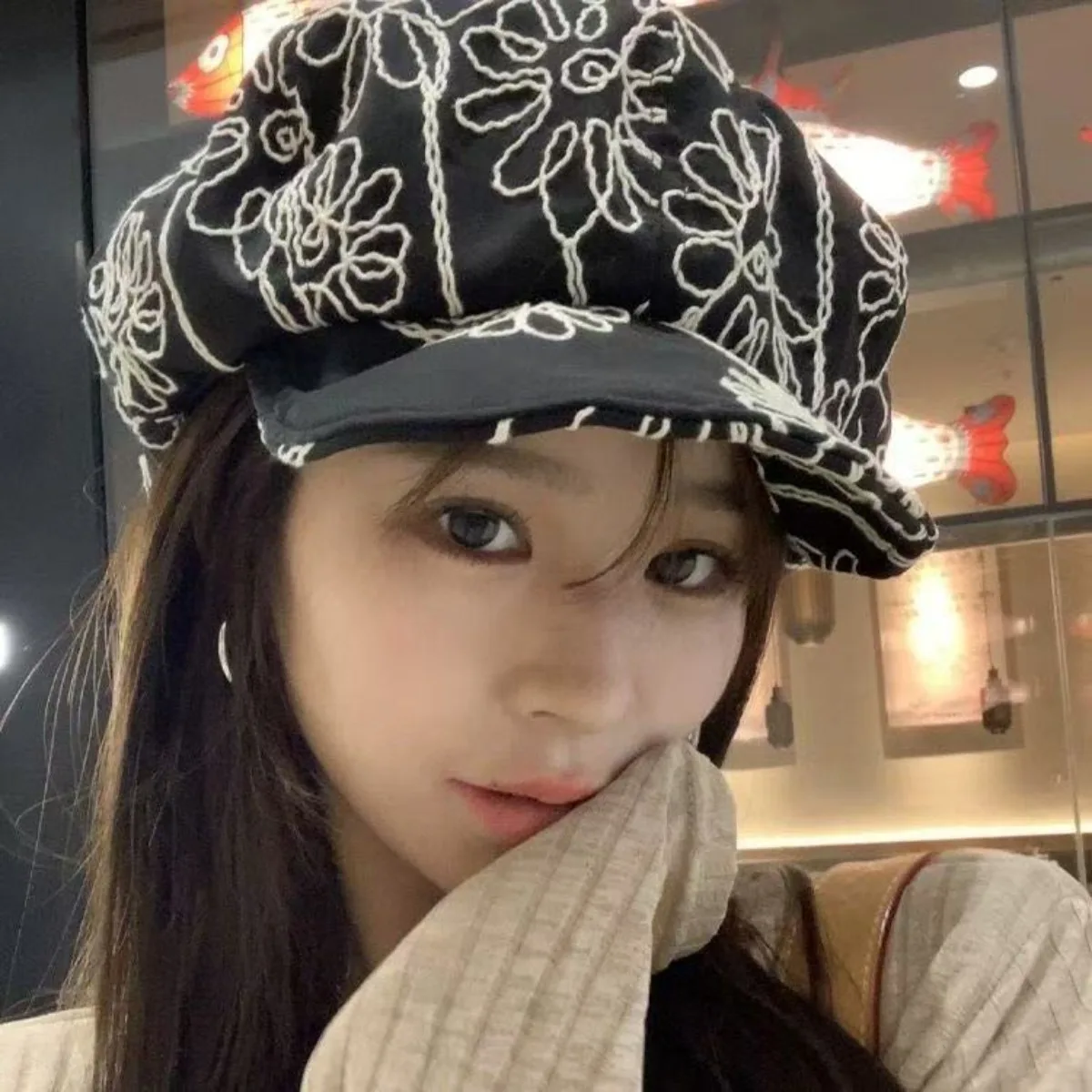 Embroidery Octagonal Beret for Women Breathable Summer Hat Adjustable Large Size Face Slimming Daily Casual Wear
Embroidery Octagonal Beret for Women Breathable Summer Hat Adjustable Large Size Face Slimming Daily Casual Wear
