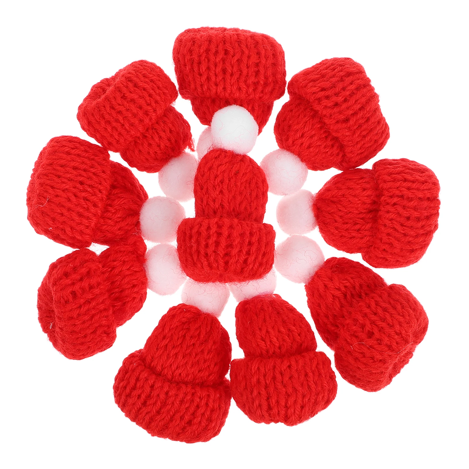 10PCS Red Hats Knitted Santa Diy Handmade Accessories Caps Party Favors DIY Accessories Knitted Christmas Hats Holiday Gifts
10PCS Red Hats Knitted Santa Diy Handmade Accessories Caps Party Favors DIY Accessories Knitted Christmas Hats Holiday Gifts