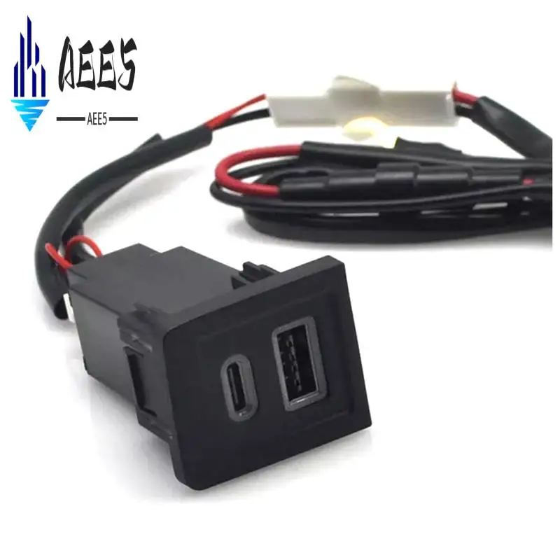 AEE5-автомобильное USB-зарядное устройство PD Quick Charge QC3.0, адаптер для зарядки телефона, розетка для Multivan T5 2003-2015
AEE5-автомобильное USB-зарядное устройство PD Quick Charge QC3.0, адаптер для зарядки телефона, розетка для Multivan T5 2003-2015