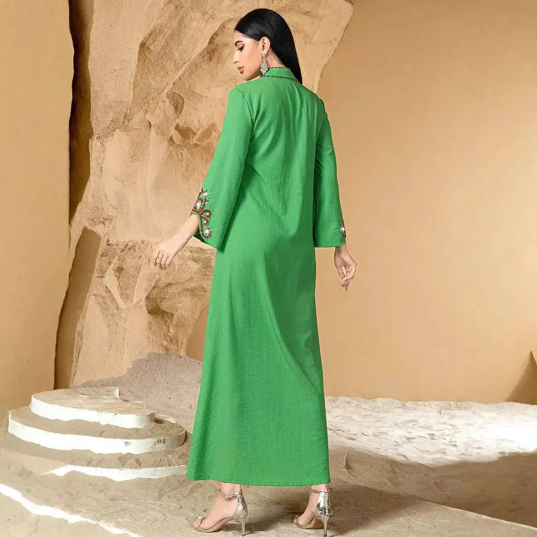 High-end Ba5004 Beaded New Fashion Dress Abaya Robe Long Dress Muslim Long Dress Robe Abaya Ramadan Dubai Luxury Islam Elegant
High-end Ba5004 Beaded New Fashion Dress Abaya Robe Long Dress Muslim Long Dress Robe Abaya Ramadan Dubai Luxury Islam Elegant