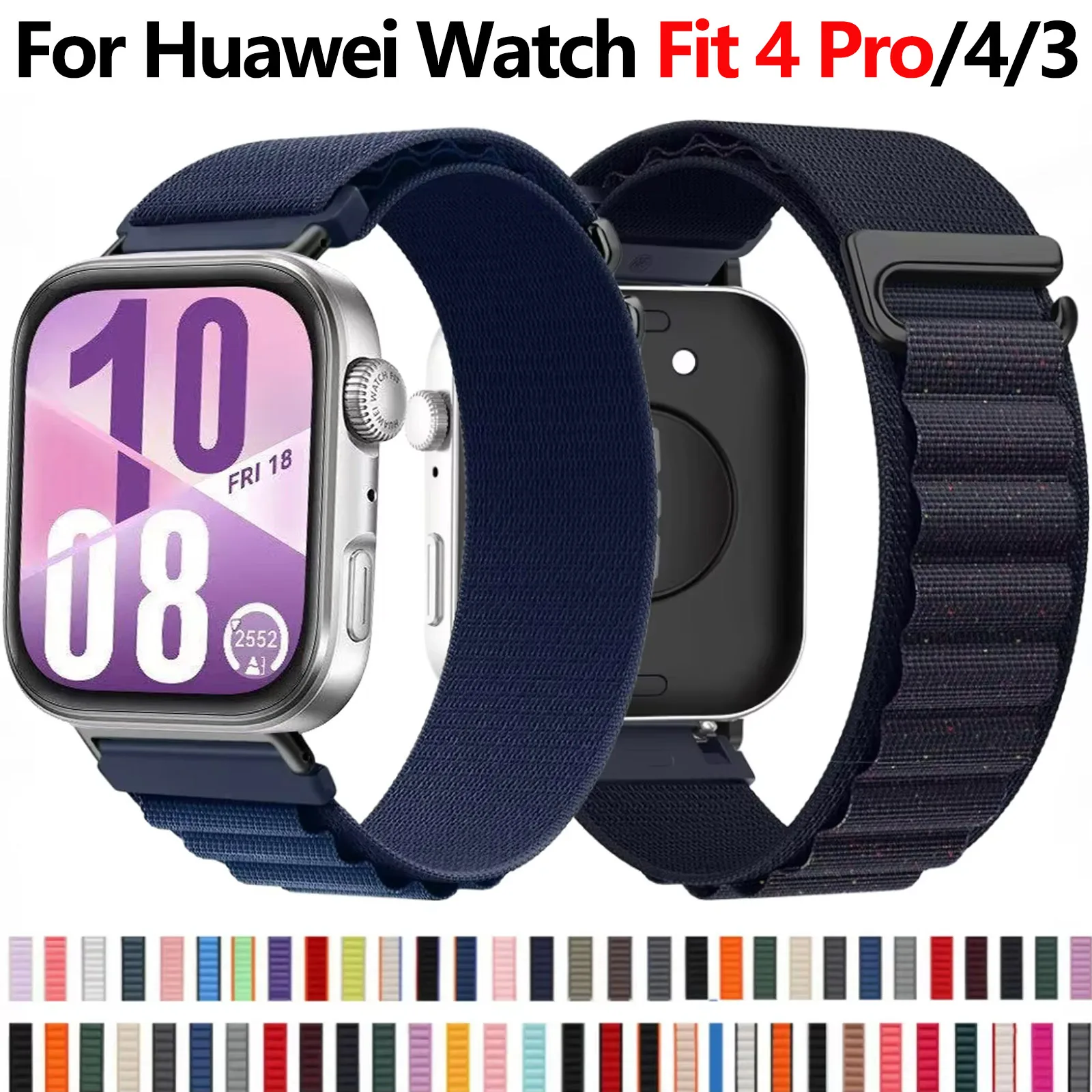 Alpine Loop Band for Huawei Watch Fit 4/4 Pro/3 Strap Breathable Nylon Adjustable Bracelet for Huawei Watch Fit 4 Pro/Fit 4 Belt
Alpine Loop Band for Huawei Watch Fit 4/4 Pro/3 Strap Breathable Nylon Adjustable Bracelet for Huawei Watch Fit 4 Pro/Fit 4 Belt