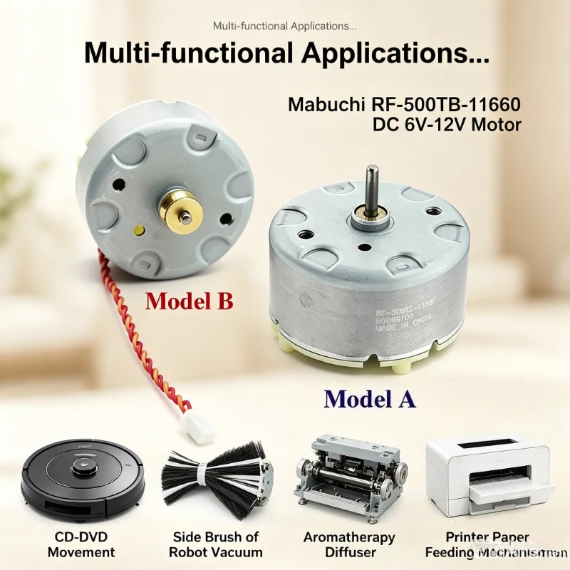 Mabuchi RF-500TB-11660 Spindle Motor DC 6V-12V 4700RPM 32mm for CD/DVD Drive Fragrance Diffuser & DIY Repair
Mabuchi RF-500TB-11660 Spindle Motor DC 6V-12V 4700RPM 32mm for CD/DVD Drive Fragrance Diffuser & DIY Repair