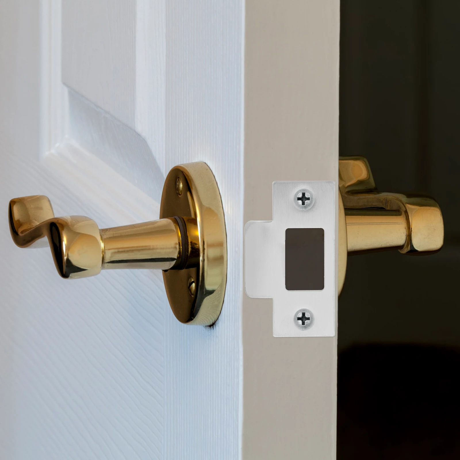 4 Pcs Door Lock Guide Plates Stainless Steel Deadbolt Strike Reinforcement Hardware for Doors Knob Cover Latch
4 Pcs Door Lock Guide Plates Stainless Steel Deadbolt Strike Reinforcement Hardware for Doors Knob Cover Latch
