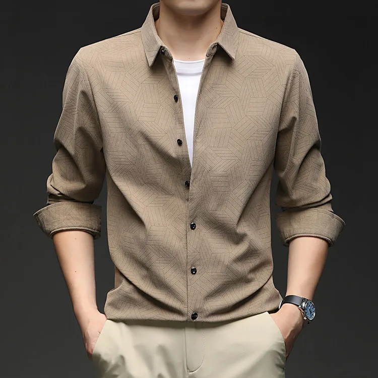 Рубашка из 100% полиэстера, одежда 2025 года, мужская осенняя рубашка с длинным рукавом, простые однотонные топы
Рубашка из 100% полиэстера, одежда 2025 года, мужская осенняя рубашка с длинным рукавом, простые однотонные топы
