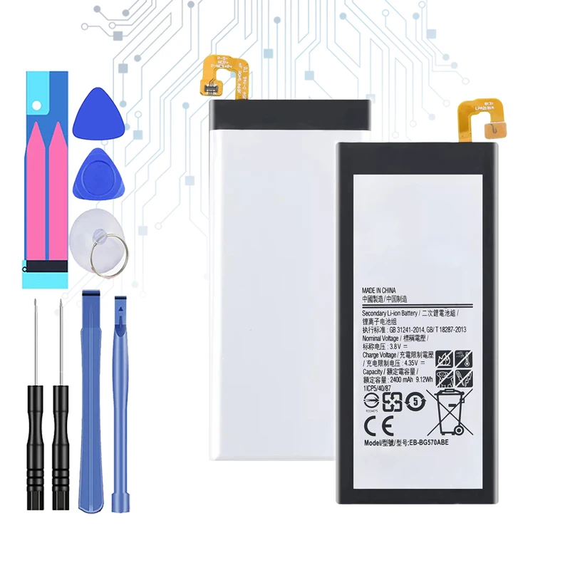 EB-BG570ABE EB-BG57CABE Сменный аккумулятор для Samsung Galaxy J5 Prime On5 (2016) G570F G570Y/M G5700 G5510 G5520 G570M 2400 мАч
EB-BG570ABE EB-BG57CABE Сменный аккумулятор для Samsung Galaxy J5 Prime On5 (2016) G570F G570Y/M G5700 G5510 G5520 G570M 2400 мАч