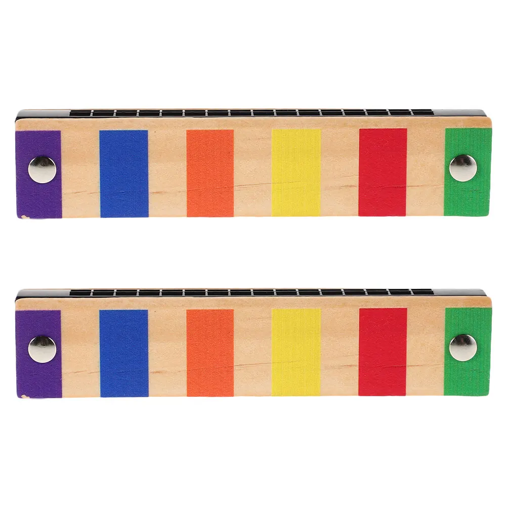 2 Pcs Gift Children's Wooden Harmonica Toddler Plastic Baby Musical Instruments
2 Pcs Gift Children's Wooden Harmonica Toddler Plastic Baby Musical Instruments
